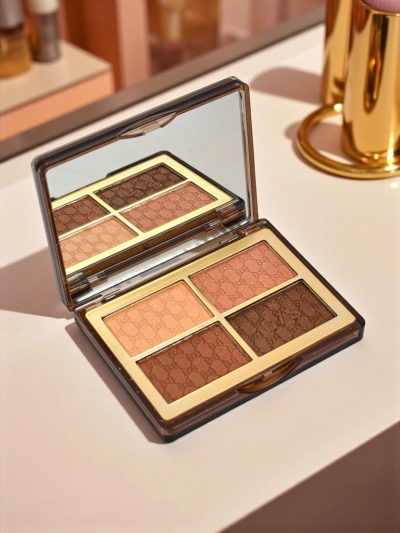 Guerniss Paleta 4 trblietavých očných tieňov Chocolate Fudge