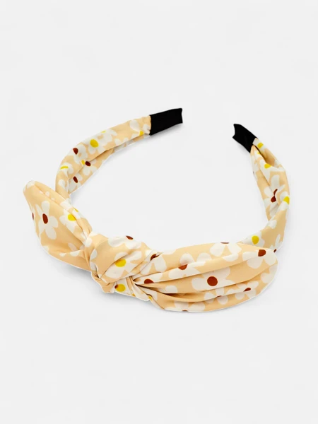 Royalfashion Čelenka s mašľou s kvetinovou potlačou Florinka