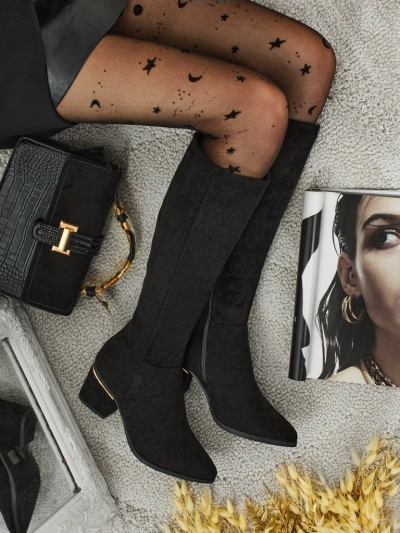 Royalfashion Dámske čižmy na opätku Niefio