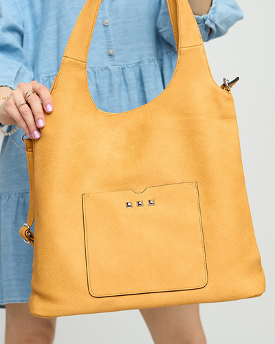 Horčicová dámska shopper taška - Doplnky