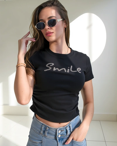 Royalfashion Dámska bavlnená blúzka s nápisom