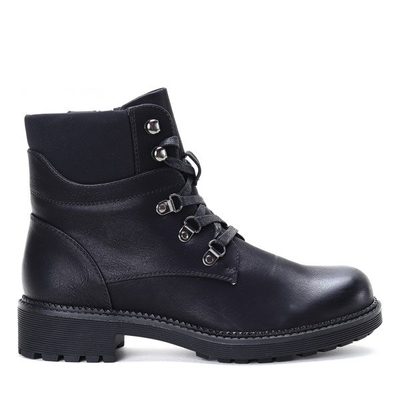 Czarne workery Suzanne - Obuwie