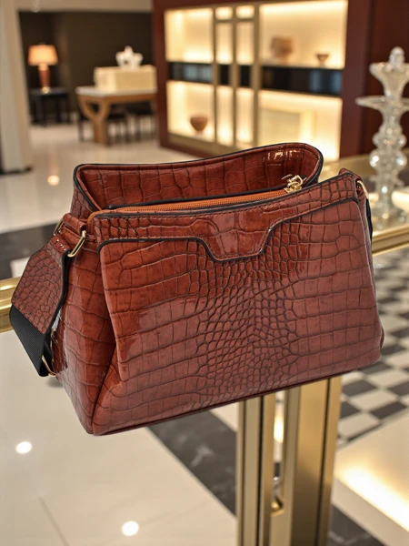 Lakirana majhna ženska torbica iz eko usnja Midnight Fern