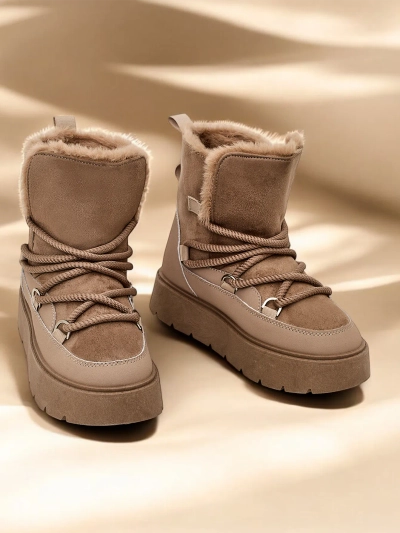 Royalfashion Ženské šnurovacie snehové topánky Liloz