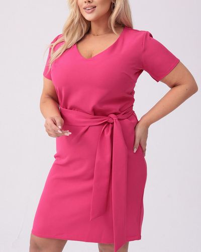 Royalfashion Dámske látkové šaty PLUS SIZE
