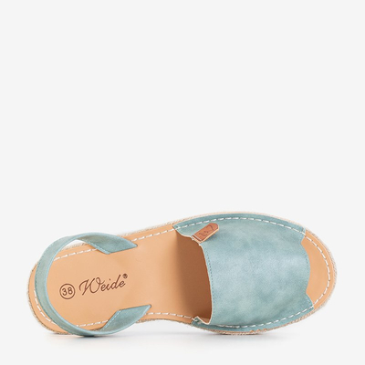 Dámske mint sandále na platforme Zarela - Topánky