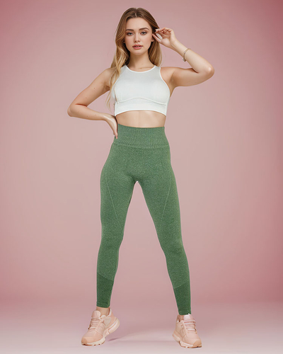 Royalfashion Dámske rebrované legíny