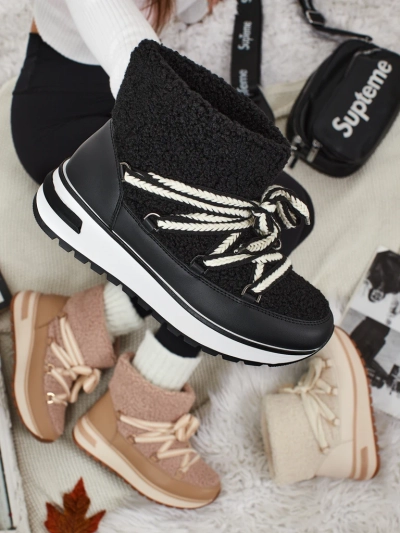 Ženski škornji a'la za sneg s krznom Verruna