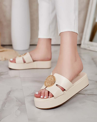 Royalfashion Dámske žabky na platforme Emicia