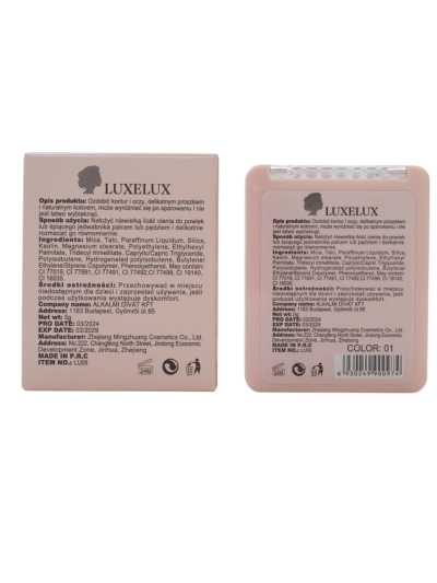 Luxelux paleta očných tieňov 01 7g
