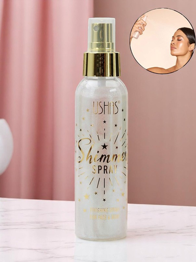 USHAS Summer Spray – Tekutý rozjasňovač na tvár a telo Biela
