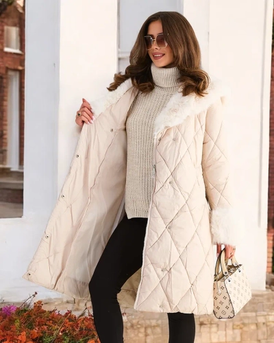 Royalfashion Dámska zimná bunda s peňaženkový pripojením