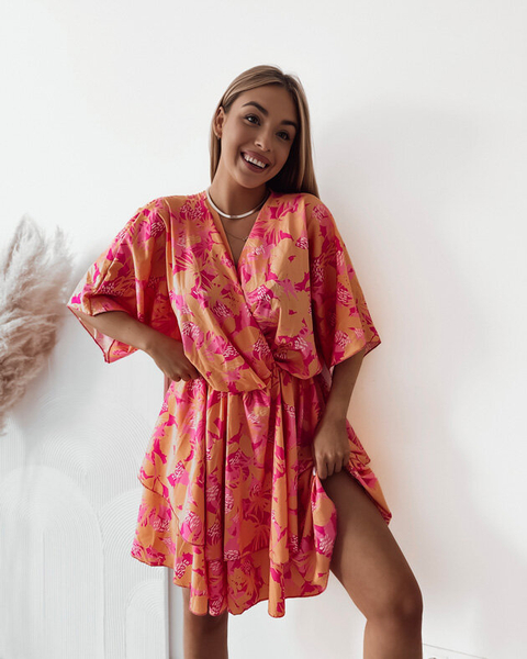 Royalfashion Dámske mini šaty s originálnym vzorom