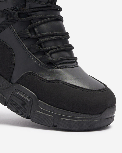 OUTLET Čierne zateplené tenisky Panino - Obuv