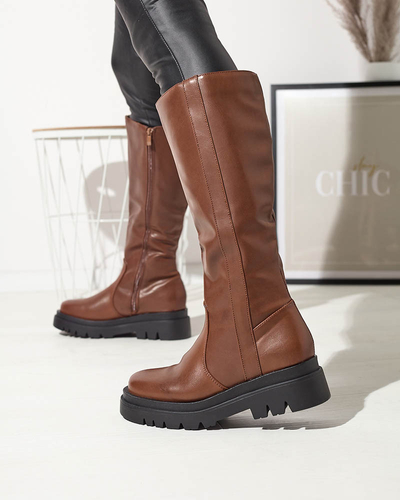 Dámske nadkolienky z ekokože v ťavej farbe Roterika - Obuv