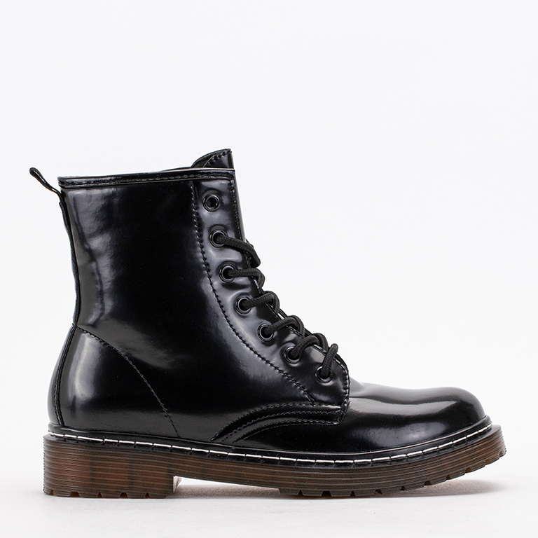 Čierne dámske pracovné oblečenie z ekokože Erazma - obuv