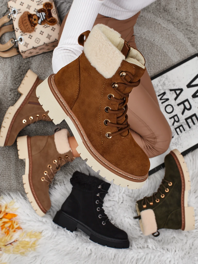 Ženski škornji s krznom Tessara