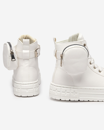 Dámska športová obuv z ekokože v bielej farbe Kolibs- Footwear