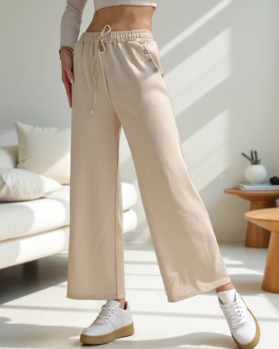 Royalfashion Dámske široké šaty s kamienkami