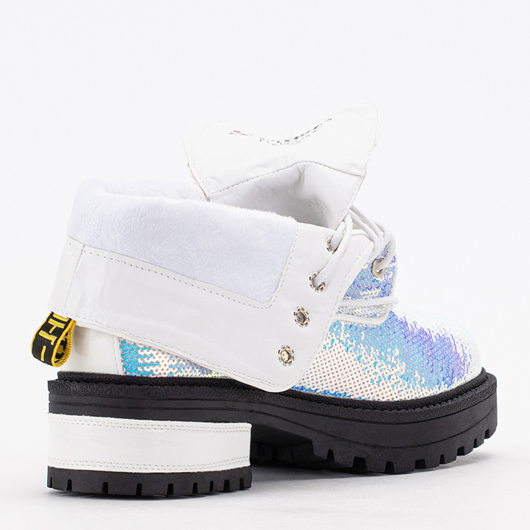 Dámske členkové topánky s holografickými flitrami Wysey - Obuv
