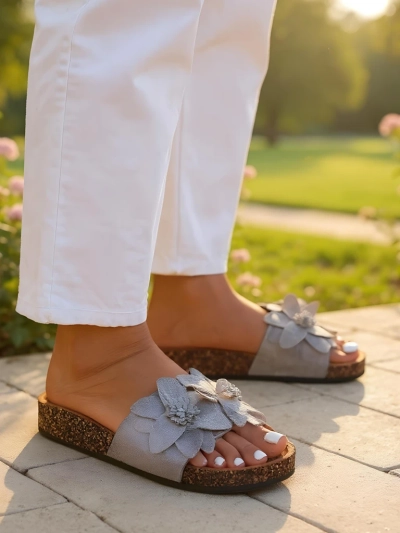 Sandále Royalfashion pre ženy s kvetmi Foules