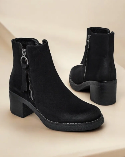 Royalfashion Dámske členkové topánky v farbe modrej hnedonation