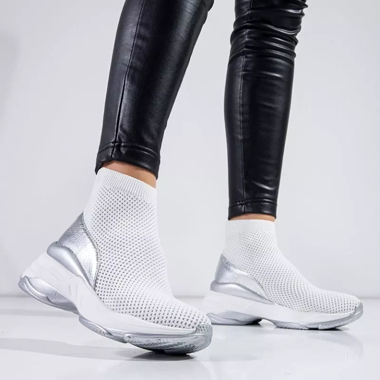 OUTLET Biela vysoká športová obuv značky Lupin - Footwear