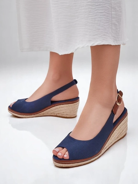 Kráľovská móda Dámske wedge sandále s otvorenou špičkou Tafenis