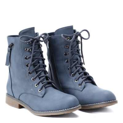 Niebieskie workery Didi- Obuwie