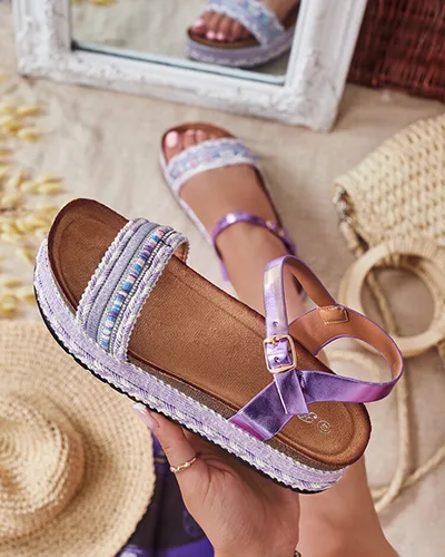 Royalfashion Dámske vyšívané sandále Mussir