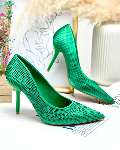 Royalfashion Dámske lodičky na podpätku Ferconie so zirkónmi