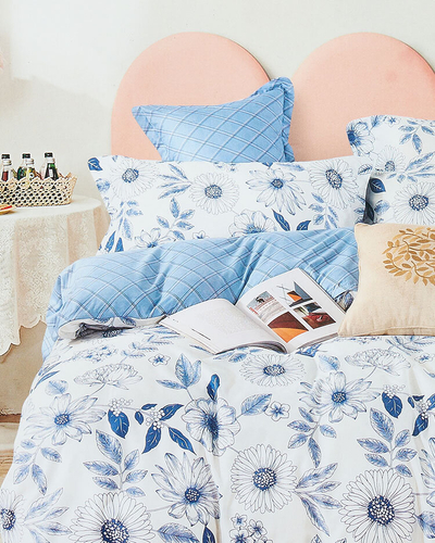 Royalfashion Kvetinová posteľná bielizeň 160x200 sada 3 dielov