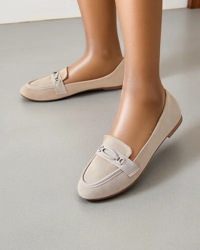 Royalfashion dámske ekologické semišové mokasíny Zammei