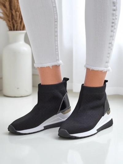 Royalfashion Dámske wedge tenisky na klíne s kamienkami Viseq