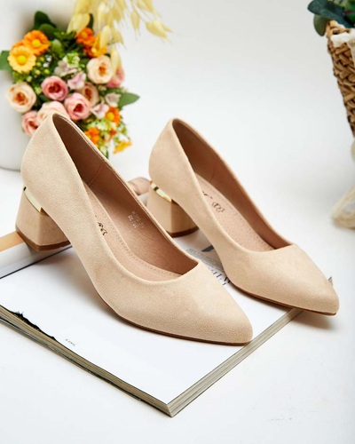 Royalfashion Dámske lodičky na nízkom podpätku Letrope