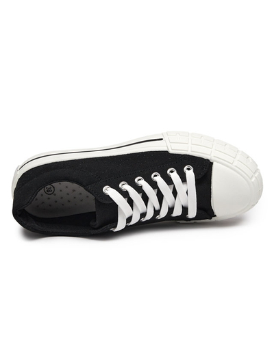 OUTLET Čierne dámske tenisky Sols- Footwear