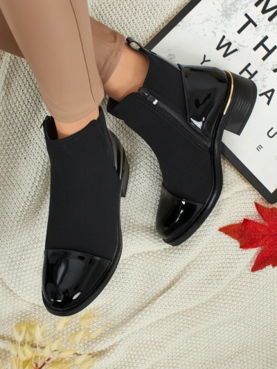 Ženski gležnarji iz eko usnja Eriselle