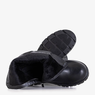 Čierne detské topánky s ozdobami Oriel - Obuv