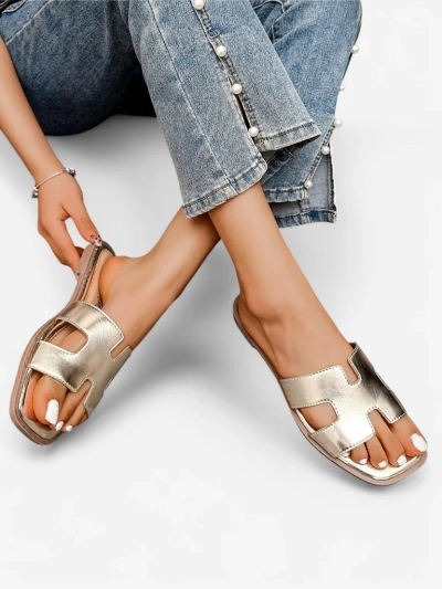 Royalfashion Dámske šľapky s plochou podrážkou Eval