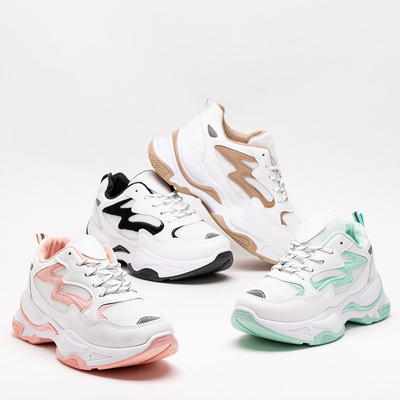 Zeleno-biele dámske športové topánky Krinosi tenisky - Obuv