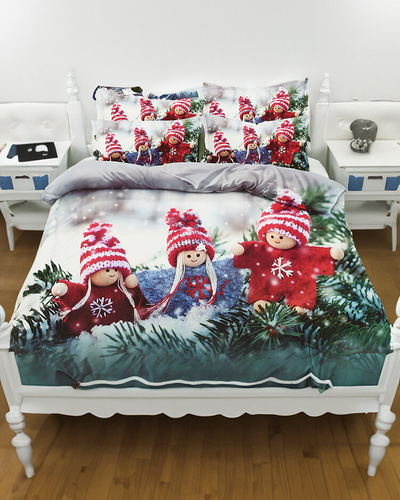 Royalfashion Vzorované posteľné prádlo 200x220 sada 3 DIELOV