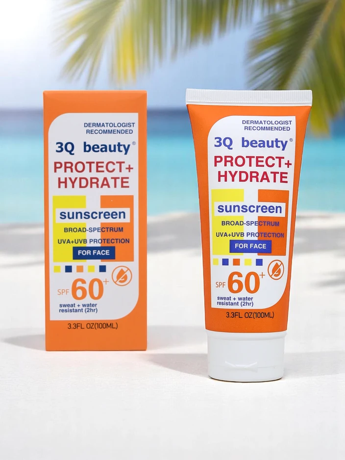 3Q Beauty Vodoodolný pleťový opaľovací krém SPF 60