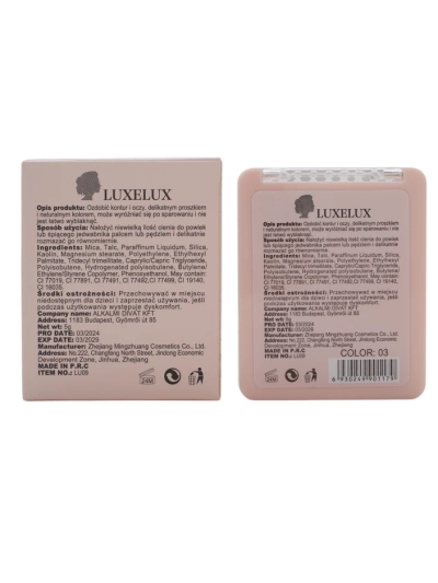 Luxelux paleta očných tieňov 01 5g