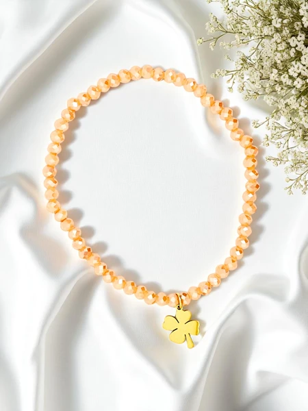 Royalfashion Dámsky náramok s príveskom v tvare štvorlístka