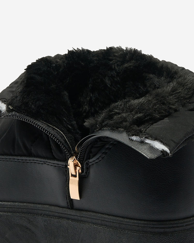 Royalfashion Dámske snehové čižmy Armeda v čiernej farbe