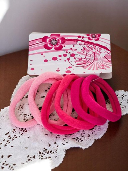 Royalfashion Sada 6 farebných gumičiek do vlasov Colora