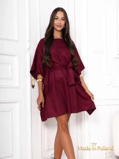 Aurelia Bordo Obleka Elegante