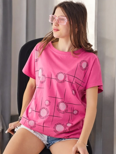 Royalfashion Dámske bavlnené tričko s potlačou
