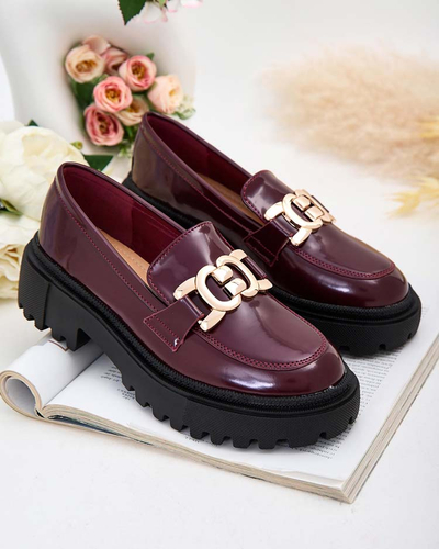 Royalfashion Dámske lakované mokasíny Bevevra