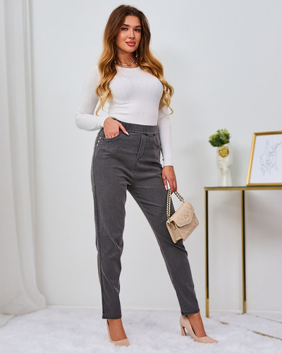 Royalfashion Šedé dámske tregíny PLUS SIZE